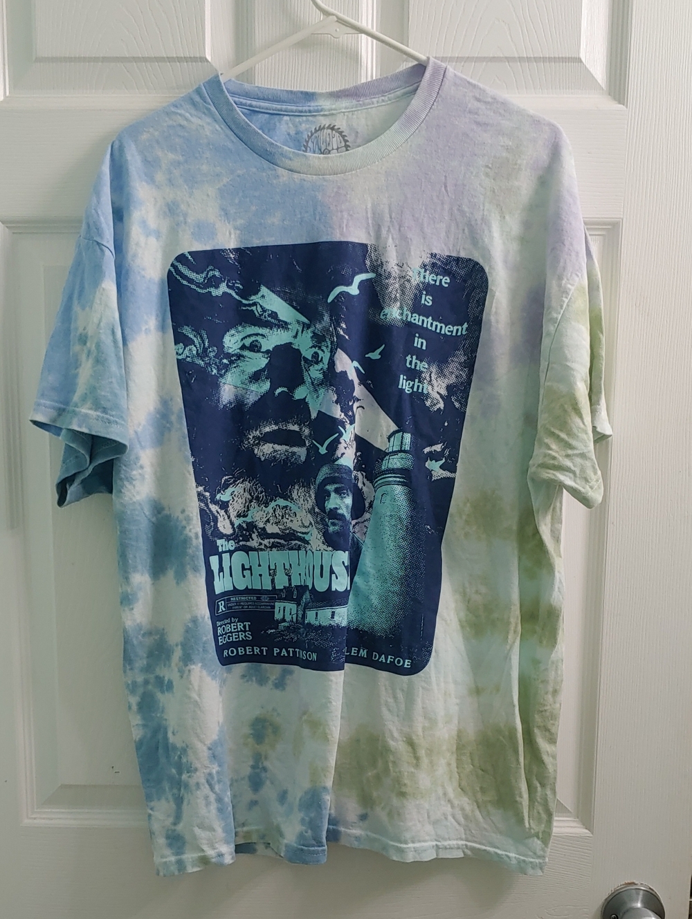 Studio House The Lighthouse Movie T Shirt A24 Blue Tie Dye Tee Unisex Size XL